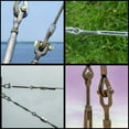 thumbnail image 4 of 3/8" x 6" Drop Forged/Hot Dipped Galvanized Steel Eye/Jaw Turnbuckle for Wire Rope Cable 8-Pack, 4 of 4