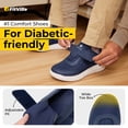 thumbnail image 6 of FitVille Diabetic Shoes for Men Extra Extra Wide Walking Shoes, Dark Blue, Size 12 Xx-Wide, 6 of 6