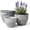 14.2+11.3+8.6 Marble Pattern, variant on LA JOLIE MUSE 14.2/11.3/8.6 Inch Round Planter,Indoor/Outdoor Large Planters Set of 3,Grey Plant Container with Drain Holes,Tree Flower Plant Pots for Patio and Deck
