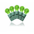 thumbnail image 1 of Winterland S-70G12GR-4G G12 Faceted Green LED Light Set With In-Line Rectifer On Green Wire, 1 of 1