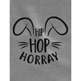 thumbnail image 4 of Easter Shirts for Kids Hip Hop Easter Bunny Funny Gift for Easter Peepin it Real Hip Hop Gray 2T, 4 of 6