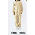 thumbnail image 1 of Cotton sweatshirt and sweatpants suits Men's and women's spring, autumn and winter hooded sweatshirts, solid color fleece thickened suits Men's sweatshirt suits, 1 of 3