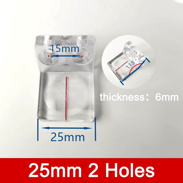 Chendee Magnifier Baffle For Sliding Table Saw Ruler Edge Banding Woodworking Machine,25Mm 2 Holes