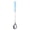 blue, variant on Hecteas Ceramic Handle Stainless Steel Spoon – Long Handle Coffee Stirring Spoon with 304 Stainless Steel Head, Heat Resistant Tea Spoon for Dessert Ice Cream Yogurt, Dishwasher Safe Silverware