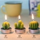 thumbnail image 5 of Velas tipo candelita COCOMOON, cactus, suculentas artificiales, 18 unidades, 5 of 6