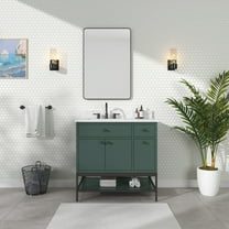 Avanity Paisley-Vs36 Paisley 36" Free Standing Single Basin Vanity Set - Everglade Green