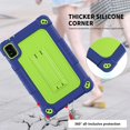 thumbnail image 5 of SOATUTO Case for Moxee 8" Tablet 2 Case For Moxee 8 inch 2022 Model (MT-T8B22) Tablet Shockproof Rugged Hybrid Kids Friendly Cover Built-in Kickstand Shoulder Strap Protective Case - Navy+Green, 5 of 8