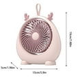 thumbnail image 4 of Hwkond Table Fan Desktop Desktop Fan Silent Fan Students Dormitory Office Small Portable Usb Rechargeable Fan on Clearance, 4 of 8