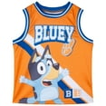 thumbnail image 3 of Bluey Bingo Snickers Mesh Jersey Athletic Tank Top and Basketball Shorts Outfit Set Toddler to Little Kid, 3 of 5