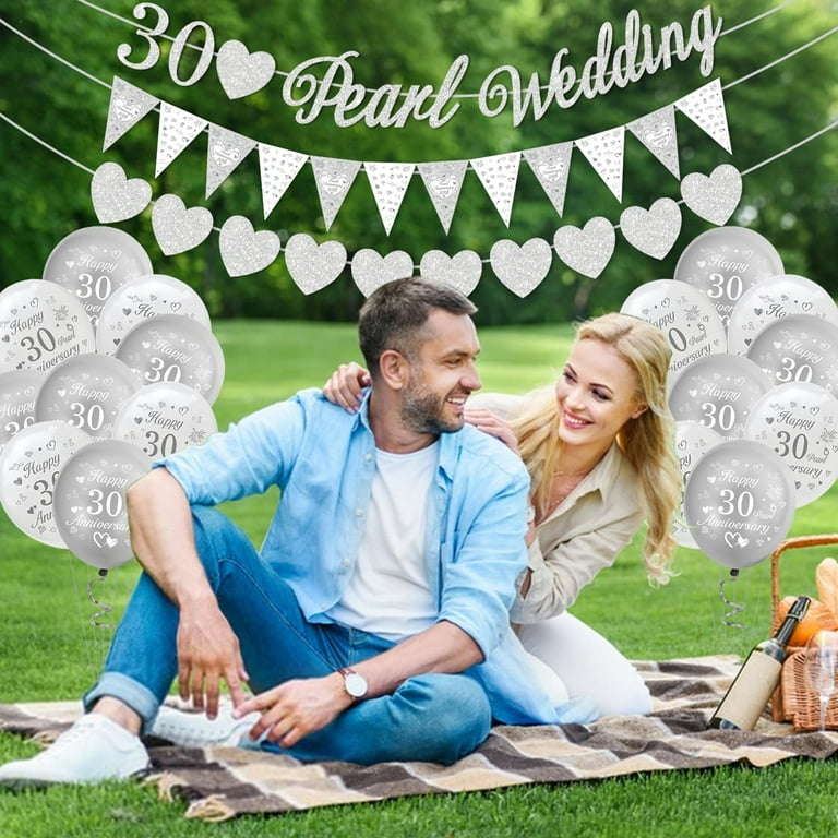 Pearl Wedding Anniversary Party Ideas 30th Anniversary Newspaper