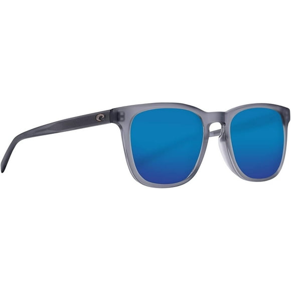 Costa Del Mar Men's Sullivan Sunglasses, Matte Grey Crystal/Blue Mirrored Polarized 580G, 53 mm
