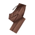 thumbnail image 3 of Vivianyo HD Women's Thin Drawstring Straight Leg Quick Dry Pants, Breathable Loose Summer Casual Long Trousers With Side Pockets for Women, Women's Brown, Sizes S-2XL, 3 of 7