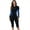 Black+Blue, variant on IWEMEK Women One Piece Long Sleeve Modest Swimsuit Zip Up Bathing Suit Wetsuit Color Block UPF 50+ Surfing Swimwear Size M