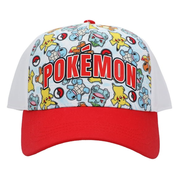 Pokémon Started Pokemon Red Brim Kids Snapback Hat