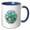 Blue/White, variant on 3drose, New York City, New York, the United States of America, Coordinates, 15oz Mug