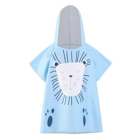 

Clearance! Kid Cartoon Print Bath Hooded Cloak Baby Boy Girl Bathrobe Towel Children Soft Beach Cloak Towels Summer Kids Sleepwear Bathrobe
