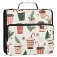 thumbnail image 5 of FORMRS Zipper Binder with Shoulder Strap 1.5-inch Ring 500 Sheet Capacity File Bag, Christmas Cups, 5 of 5