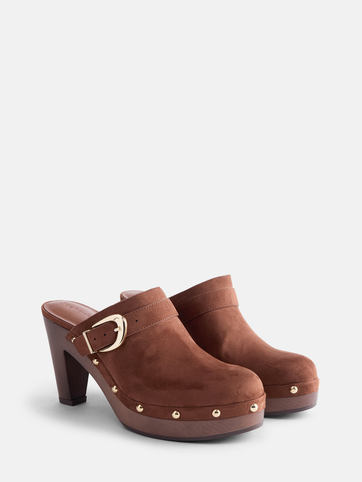 Scenario Women's Heeled Clogs with Buckle Accents photo 4