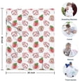thumbnail image 4 of Pink Cow Strawberry Jam Pattern Blanket,Comfortable Soft Flannel Throw Blanket,All Season,Warm Lightweight Blankets for Sofa Bed Couch Living Room Chair,30"x40", 4 of 4