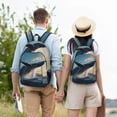 thumbnail image 4 of Fotbe Dancing Whale Mochila de Lona con Estampado, Mochila Duradera, Mochila Versátil de Alta Calidad, Mochila Compacta Vintage-Medium, 4 of 5