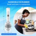 thumbnail image 4 of Bell + Howell Scrubtastic Express White Rechargeable Handheld Power Scrubber – Cordless Bathroom Cleaner, 4 of 9