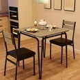 thumbnail image 4 of Dining Table for 2, Small Table and Chairs Set of 2, Square Dinette Set for 2, Dinner Table Set, 3 Piece Kitchen & Dining Room Sets for Small Space, Apartment, 4 of 9