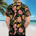 thumbnail image 6 of High Quality Hawaiian Shirts for Men Short Sleeve Aloha Beach Shirt Floral Summer Casual Button Down Shirts Blouses EBDMCT, 6 of 7