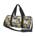 thumbnail image 1 of Fotbe Sicilian Style Bolsa Deportiva de Lona Plegable con Estampado, Bolsa de Gimnasio con Bolsillo Seco/Húmedo, Bolsa de Viaje Ultraligera de Gran Capacidad, 1 of 6