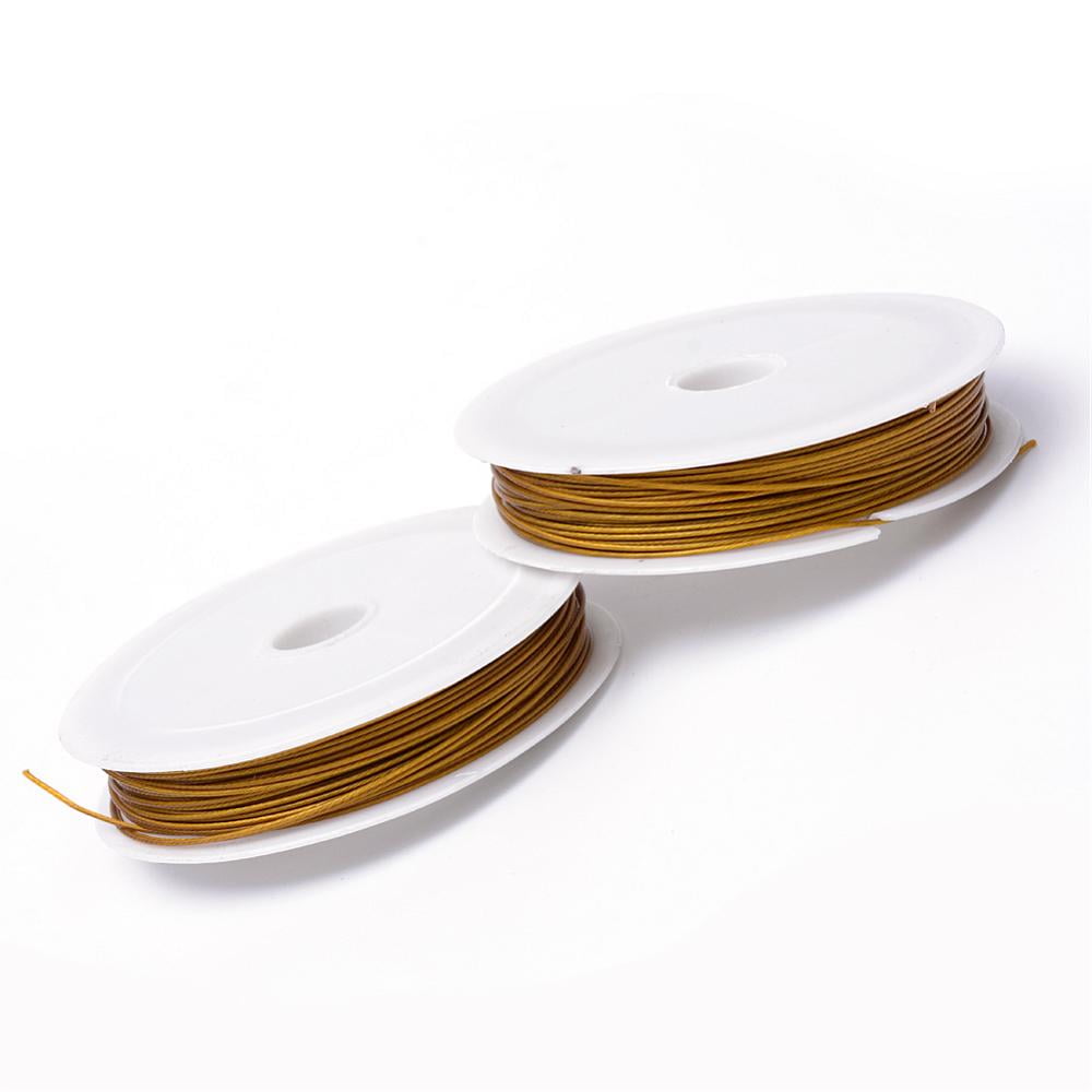 1group Tiger Tail Wire Nylon-coated Stainless Steel Mixed color 25 Gauge(0.45mm) about 229.65 Feet(70m)/roll 10 rolls/group
