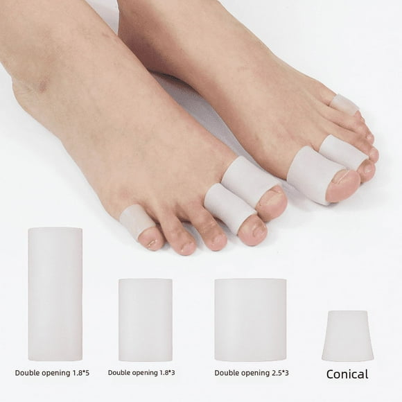 Cubierta para callos cónica/de doble apertura, protección antifricción para los dedos del pie y el pulgar, cubierta para callos
