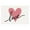 Pink, variant on PEONAVET Pinks Love Heart Placemats, Valentines Day Reusable Table Mats Waterproof Heat Resistants Table Place Mats for Indoor Outdoor Party Kitchen Dining Table
