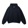 thumbnail image 2 of S-5X Big & Tall Hoodies for Men with Front Pocket Plus Size Fleece Lined Sweatshirts Mens Casual Solid Color Long Sleeve Pullover Thermal Hoodie Tops, 2 of 8