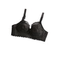 thumbnail image 2 of Sostenes de Algodón para Mujeres con Tirantes Ajustables Frontales Talla Grande 2 Pcs Negro, 2 of 6