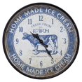 thumbnail image 1 of Yosemite Home Decor 5140020 Ice Cream Farm Blue Wall Clock, 1 of 1