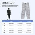 thumbnail image 2 of Salouo Blue Dandelion Print Pajama Pants for Men, Lounge Pants Elastic Waistband Casual Men's sleepwear Loungewear Sleep Pajama Pant -Medium, 2 of 7