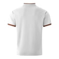 thumbnail image 5 of Ulitacool Mens T Shirts Plaid Pattern Shirt With Pocket Short Sleeve Tops Simple Clothes White, 5 of 5