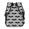 thumbnail image 4 of Lsque Sac à Dos Décontracté Motif Chauve-Souris pour École, Travail, Voyage – Sangles Réglables, Multiples Compartiments – Design Ergonomique, Compatible avec Ordinateurs Portables et Tablettes - Taille Unique, 4 of 5