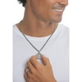 thumbnail image 6 of KUZZOI Men 0.20" Compass Pendant Necklace Curb Chain 925 Silver, 6 of 8