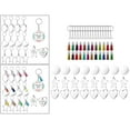 thumbnail image 6 of Acrylic Keychain Colorful Tassels and Key Rings with Chain Ornament Pendants Keychain Discs for DIY Making Supplies Materials, 6 of 8