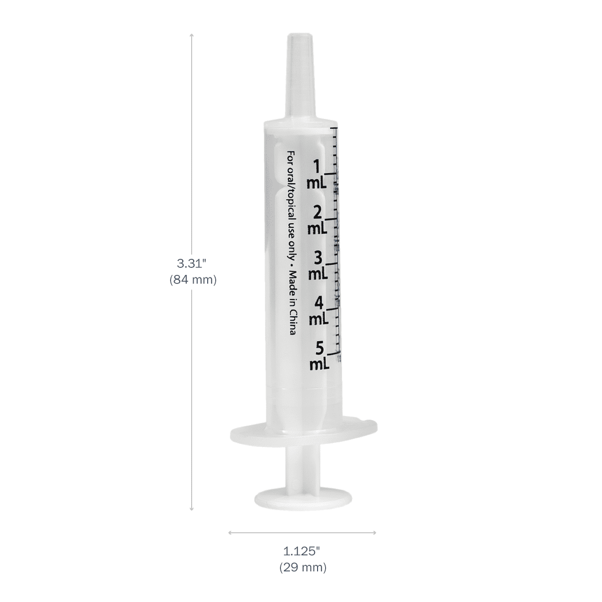 Ezy Dose Oral Syringe and Plastic Dispenser, for Liquid Medicine, 5 ml/2 tsp (50 Count)