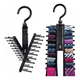 thumbnail image 1 of 2 Pcs Ganchos Ropa Corbatas Cinturones Organizador Colgar Xtellar negro, 1 of 3