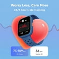 thumbnail image 6 of BIGGERFIVE Smart Watch for Kids No APP No Phone Needed, 1.8" Fitness Tracker Watch Pedometer, Sleep Monitor, IP68 Waterproof, Step Counter, Puzzle Games for Girls Boys Teens 5-16, Blue, 6 of 8