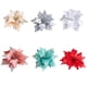thumbnail image 5 of Monstrate 2 piezas 25 cm brillo Poinsettia árbol de Navidad adornos de Navidad flores artificiales boda fiesta vacaciones Decoración del hogar Blanco, 5 of 6
