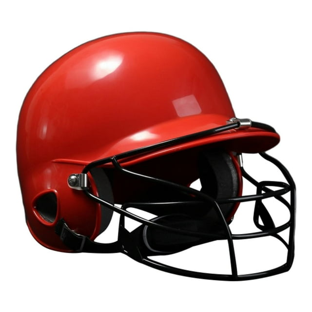 Lipstore Casque de Baseball pour Frapper avec Visage Sports Softball Rouge
