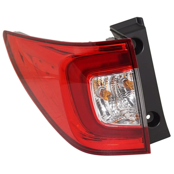 Tail Light Compatible with 2019-2022 Honda Pilot Left Driver Side, Outer With bulb(s)