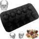 thumbnail image 3 of Halloween 10 3d Skull Ice Cube Mold Silicone Manufacturer DIY Whiskey Ice Hockey Mold Chocolate Pastry, 3 of 5
