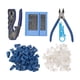 thumbnail image 1 of Risegun Herramienta De Engarzado RJ45, Engarzador De Paso, con Cabeza De Cristal RJ45 Cat6 Y Pelador Cortador De Probador De Cable De Cubierta Protectora, 1 of 8