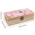 thumbnail image 2 of 7.9×2.3 In Wooden Boxes Durable Easy To Use Dustproof Prevent Slippery Delicate And Cabinet Winter Deer Snowflakes, 2 of 8