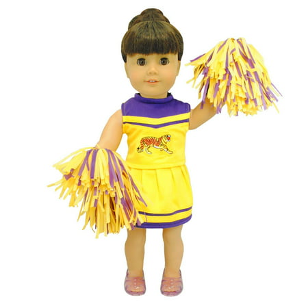 Doll Clothes - Cheerleading Outfit Fits American Girl My life Dolls and 18 inches Dolls cheerleader