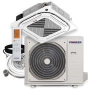 Pioneer Quantum Ultra 36,000 BTU 20 SEER2 230V 4-Way Ceiling Cassette Ductless Mini-Split Air Conditioner Inverter Heat Pump